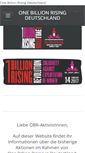 Mobile Screenshot of onebillionrisingdeutschland.org